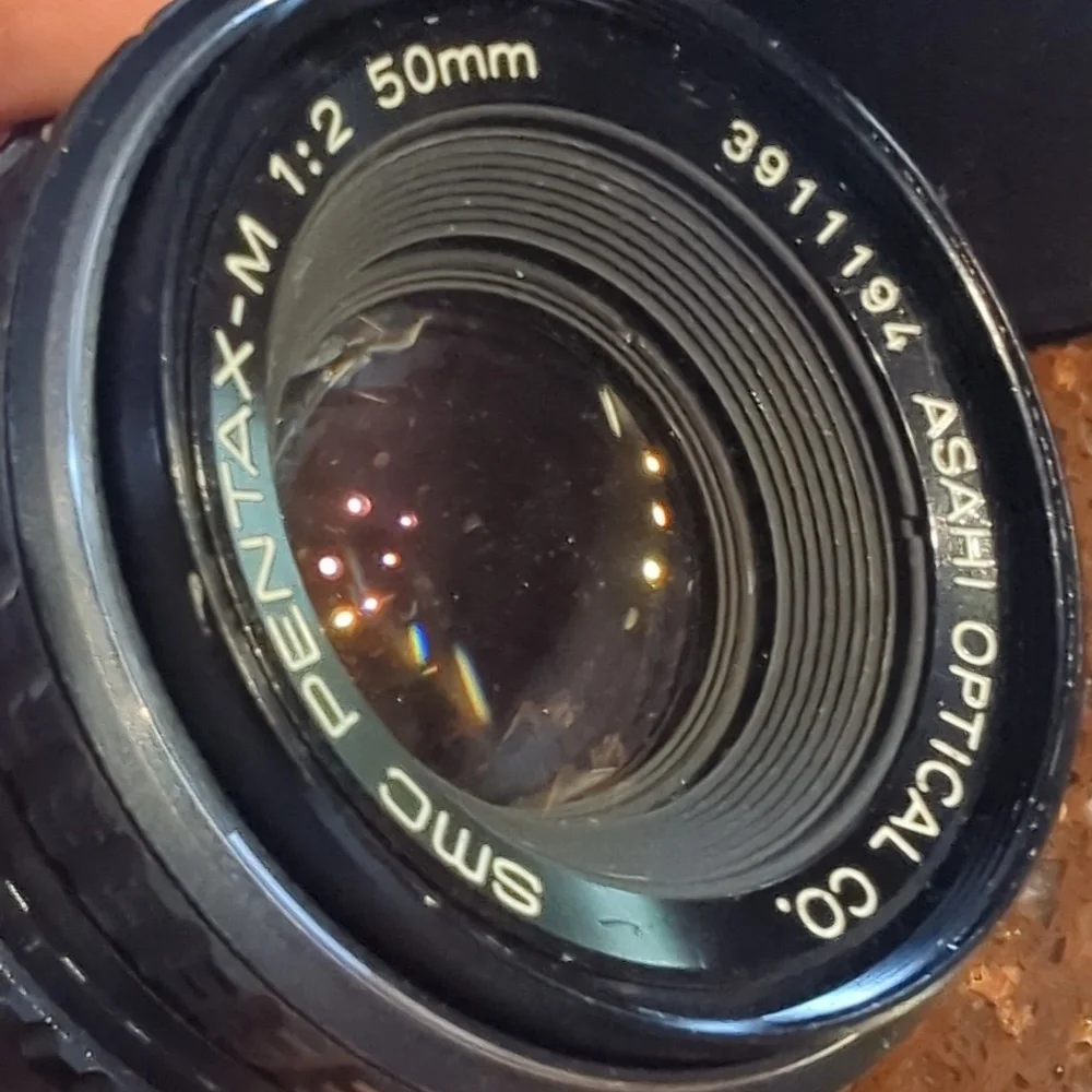 SMC PENTAX-M 1:2 50mm 3911194 ASAHI Optical Co. Lens with Vintage Leather Case